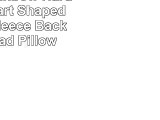 iscream Rainbow Hard Candy Heart Shaped 165 x 14 Fleece Back Microbead Pillow