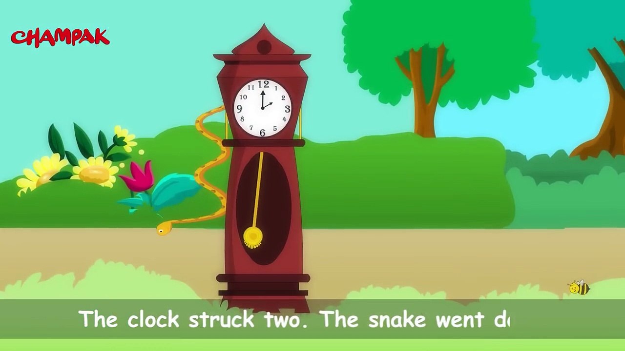 Hickory Dickory Dock Nursery Rhyme | Animated 3D English Nursery Rhyme ...