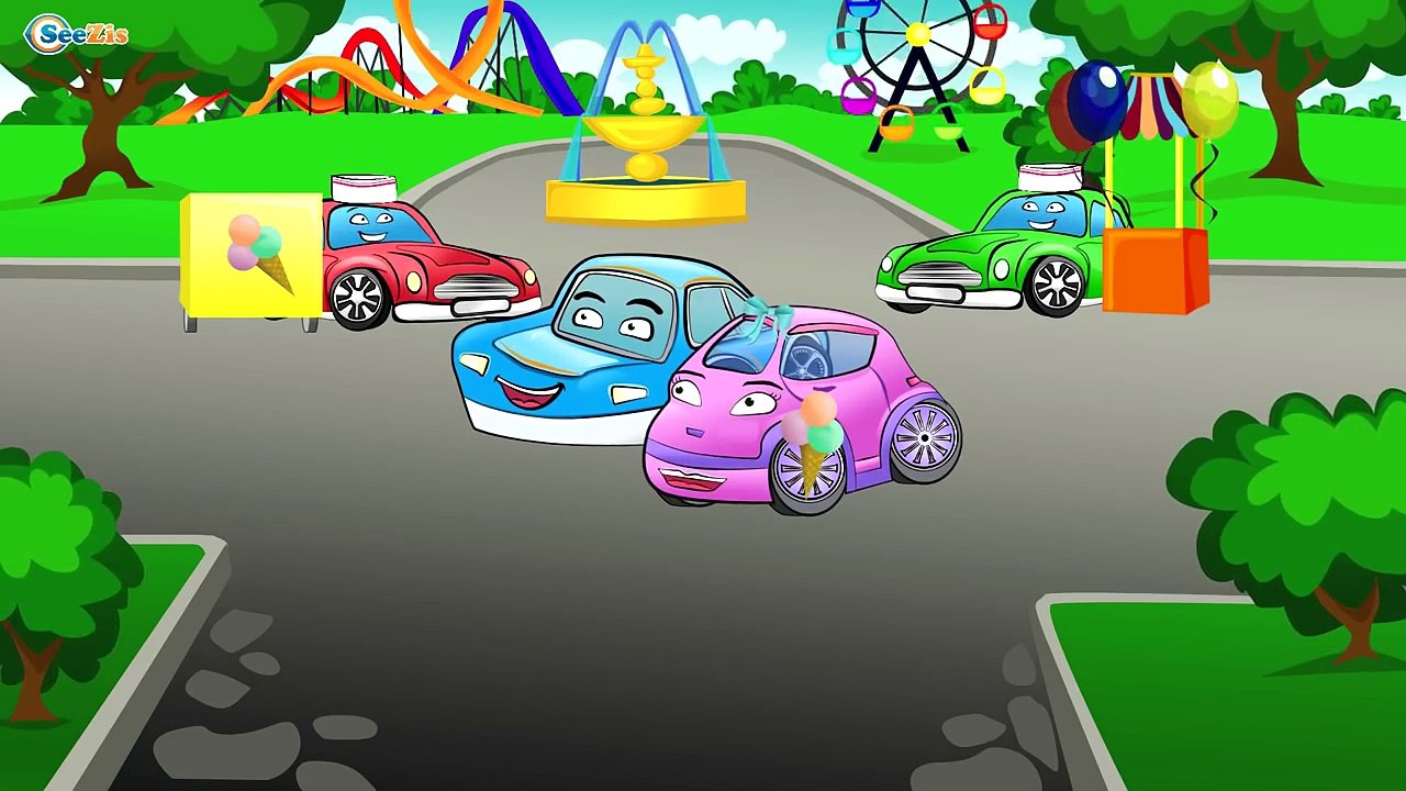 ✔ Monster Truck help Police Car / Adventures in the park / Construction Equipment / Cars C