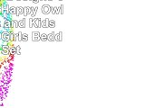 Sweet JoJo Designs 3Piece Pink Happy Owl Childrens and Kids FullQueen Girls Bedding Set