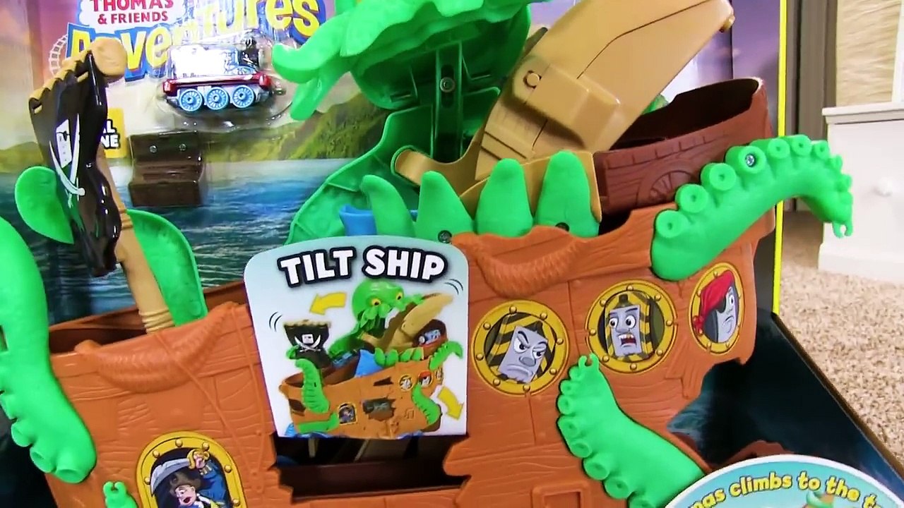 Thomas Adventures SEA MONSTER PIRATE SET! Thomas and Friends | Fun Toy Trains for Kids and