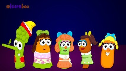 Vegetables Cartoons Animation Singing Finger Family Nursery Rhymes for Preschool Children
