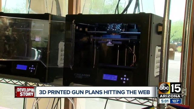 Debate stirs over 3D printed guns hitting the web