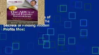 Favorit Book  The ABCs of Real Estate Investing: The Secrets of Finding Hidden Profits Most