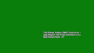 Trial Ebook  Kaplan GMAT Flashcards + App (Kaplan Test Prep) Unlimited acces Best Sellers Rank : #5