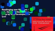 Readinging new Windows Azure SQL Database Step by Step (Step by Step Developer) For Ipad