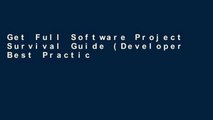 Get Full Software Project Survival Guide (Developer Best Practices) Unlimited