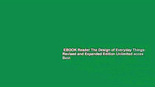 EBOOK Reader The Design of Everyday Things: Revised and Expanded Edition Unlimited acces Best
