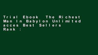 Trial Ebook  The Richest Man In Babylon Unlimited acces Best Sellers Rank : #3