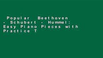 Popular  Beethoven - Schubert - Hummel: Easy Piano Pieces with Practice Tips (Wiener Urtext