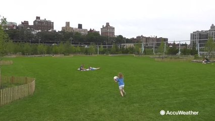 Large new park opens along the waterfront in Brooklyn