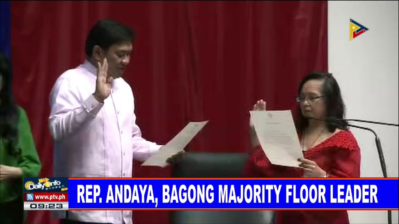 Rep. Andaya, bagong majority floor leader