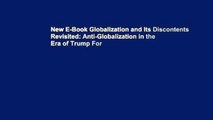 New E-Book Globalization and Its Discontents Revisited: Anti-Globalization in the Era of Trump For