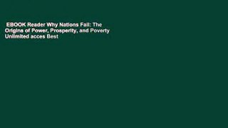 EBOOK Reader Why Nations Fail: The Origins of Power, Prosperity, and Poverty Unlimited acces Best