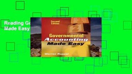 Reading Governmental Accounting Made Easy For Ipad