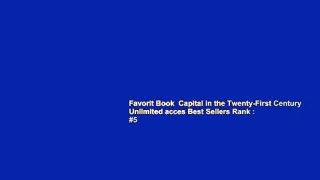 Favorit Book  Capital in the Twenty-First Century Unlimited acces Best Sellers Rank : #5