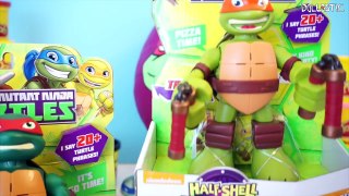 Teenage Mutant Ninja Turtles TMNT Play Doh Surprise Egg + Half Shell Heroes Raph and Mikey