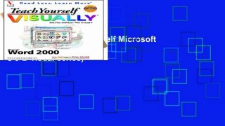 [book] New Teach Yourself Microsoft Word 2000 Visually (IDG s 3-D visual series)