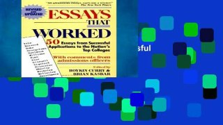 Get Ebooks Trial Essays That Worked: 50 Essays from Successful Applications to the Nation s Top