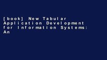 [book] New Tabular Application Development for Information Systems: An Object-oriented Methodology