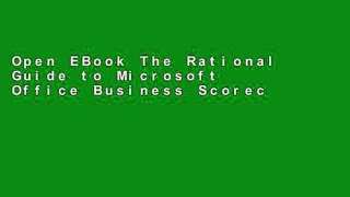 Open EBook The Rational Guide to Microsoft Office Business Scorecard Manager 2005 2005 (Rational