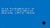 View Fundamentals of Spatial Information Systems (APIC) Ebook