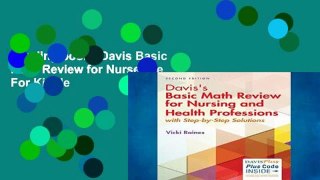 Reading books Davis Basic Math Review for Nurses 2e For Kindle