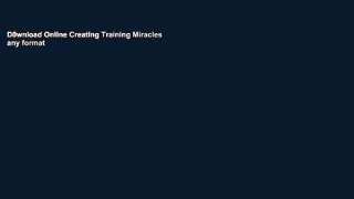 D0wnload Online Creating Training Miracles any format