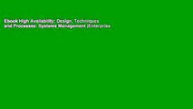 Ebook High Availability: Design, Techniques and Processes: Systems Management (Enterprise