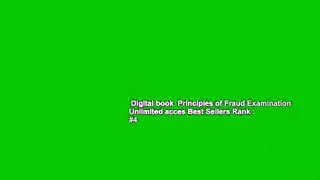 Digital book  Principles of Fraud Examination Unlimited acces Best Sellers Rank : #4