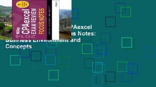 Popular Book  Wiley CPAexcel Exam Review 2014 Focus Notes: Business Environment and Concepts