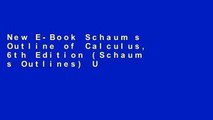New E-Book Schaum s Outline of Calculus, 6th Edition (Schaum s Outlines) Unlimited