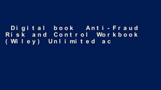 Digital book  Anti-Fraud Risk and Control Workbook (Wiley) Unlimited acces Best Sellers Rank : #3