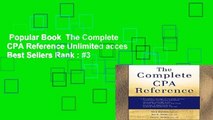 Popular Book  The Complete CPA Reference Unlimited acces Best Sellers Rank : #3