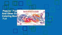 Popular  Pop Manga Mermaids And Other Sea Creatures: A Coloring Book (Colouring Books)  Full
