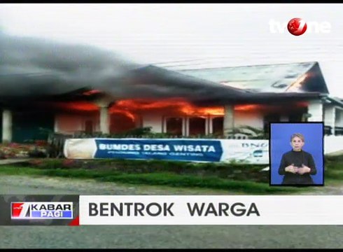 Bentrokan 2 Desa Akibat Perkelahian Pelajar