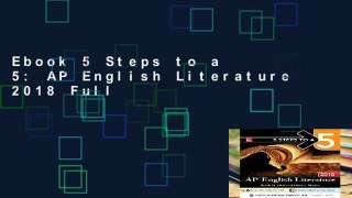 Ebook 5 Steps to a 5: AP English Literature 2018 Full