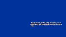 Popular Book  Double Entry Principles versus Single Entry and Incomplete Records Unlimited acces