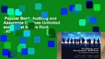 Popular Book  Auditing and Assurance Services Unlimited acces Best Sellers Rank : #5