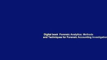 Digital book  Forensic Analytics: Methods and Techniques for Forensic Accounting Investigations