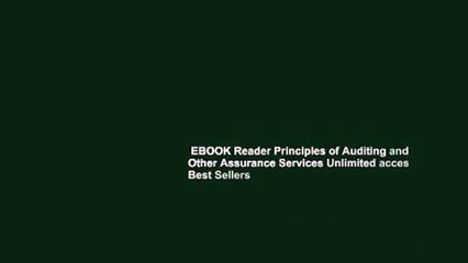 EBOOK Reader Principles of Auditing and Other Assurance Services Unlimited acces Best Sellers