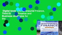 Digital book  Entrepreneurial Finance, Third Edition: Finance and Business Strategies for the
