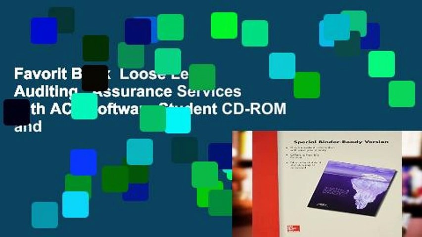 Favorit Book  Loose Leaf Auditing   Assurance Services with ACL Software Student CD-ROM and