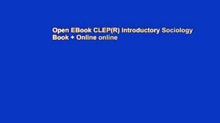 Open EBook CLEP(R) Introductory Sociology Book + Online online