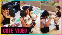 Karanvir Bohra Playing With His Cute Twin Daughters | TellyMasala