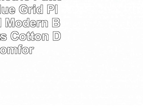 MKXI Geometric Pattern Navy Blue Grid Plaid Printed Modern Bedding Sets Cotton