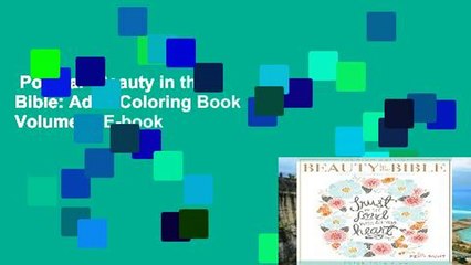 Popular  Beauty in the Bible: Adult Coloring Book Volume 2  E-book