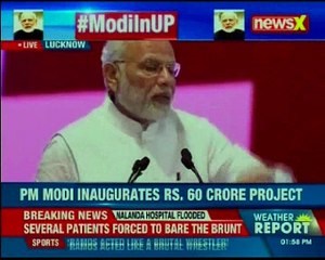 Lucknow PM Modi inaugrates Rs 60 CR. project