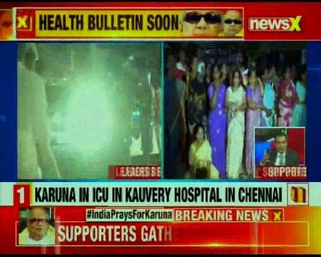 M. Karunanidhi's health bulletin Millions pray for recovery, family & aides all gathered