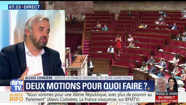 Corbière (LFI): On vote les deux motions de censure parce qu'elles veulent dire la même chose
